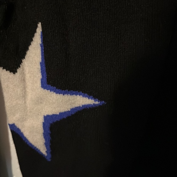 Banana Republic Italian Merino Wool Crewneck Star Sweater M - Picture 4 of 10